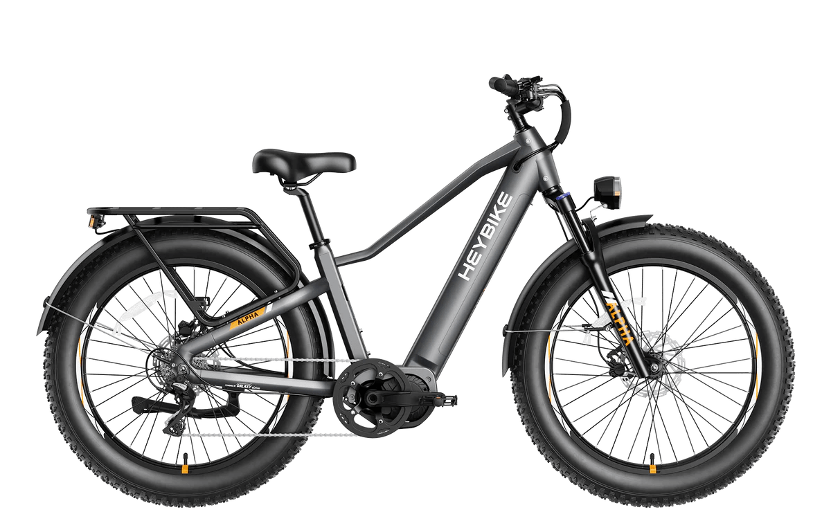 Heybike ALPHA Mid-Drive Fat Tire Electric Bike - EVORIDE