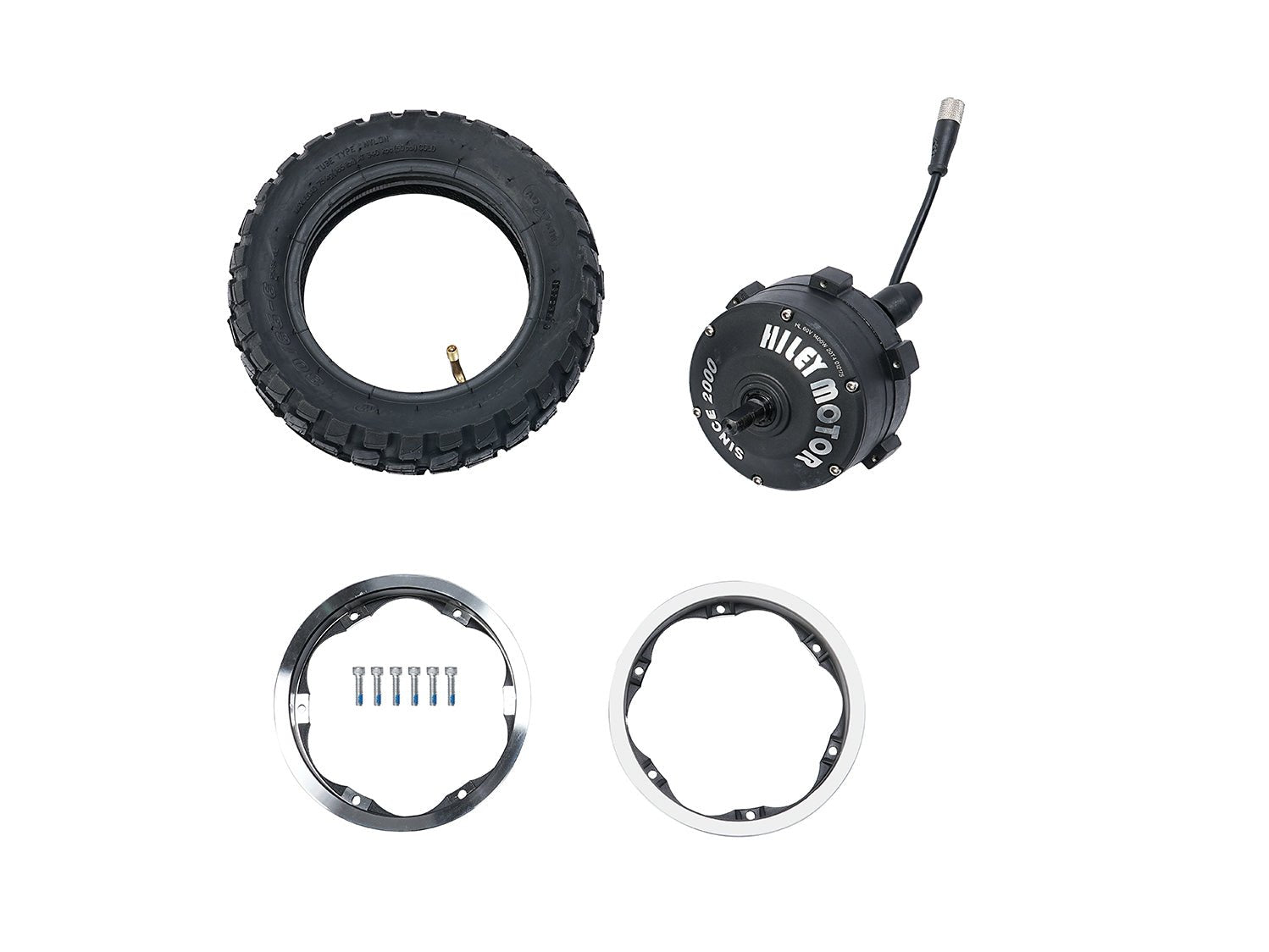 Hiley Tiger 10 GTR electric scooter - electric motor with easy change tire