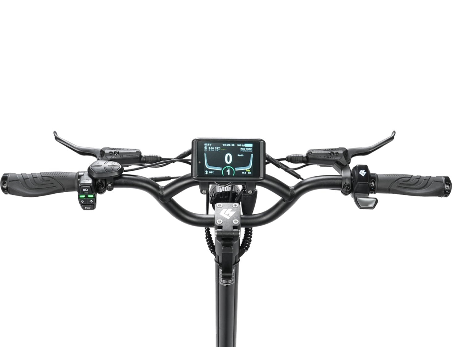 Hiley Tiger 10 GTR electric scooter - Handlebar and control buttons,Trottinette électrique Hiley Tiger 10 GTR - Guidon et boutons de commande