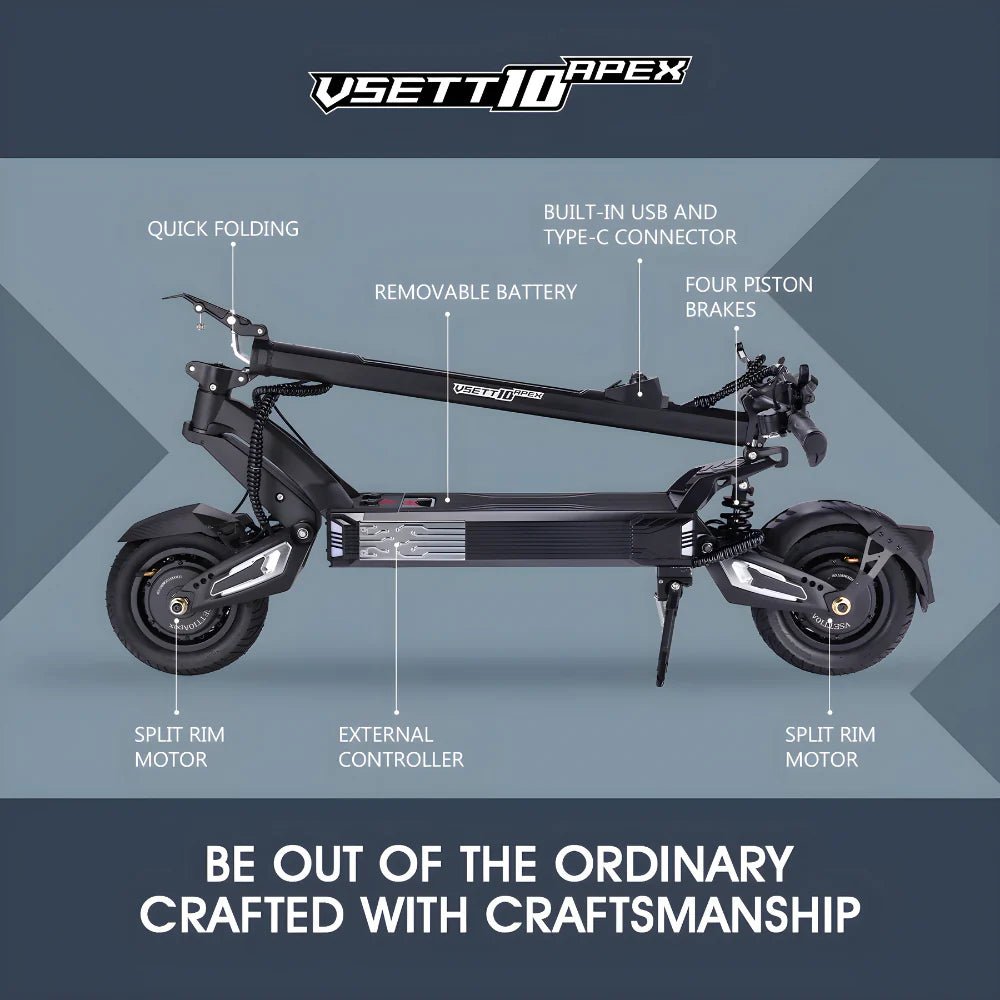VSETT 10+ APEX Electric Scooter - EvoRide