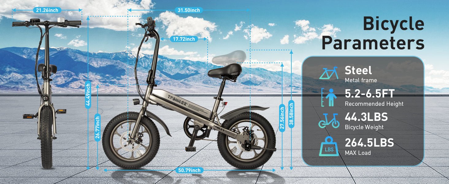 TF SMILEE - S5 16‘’ electric bike - EVORIDE CANADA